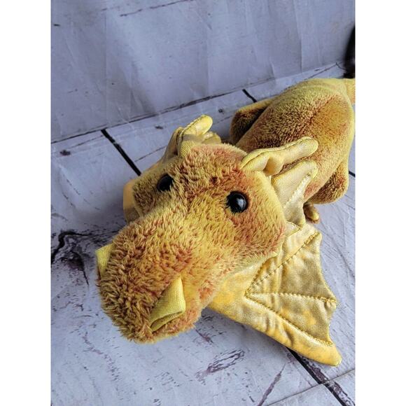 Douglas Cuddle Toys Plush Topaz Gold Amber Golden Dragon 12inch READ - Picture 2 of 10